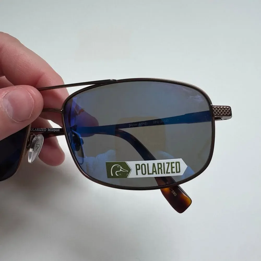 NWOT Ducks Unlimited Mile Post Bronze Double bar sunglasses